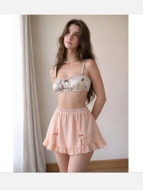 FIFI CHACHNIL PARIS SLIP SKIRT MINI LINGERIE PARISIAN DESIGNER